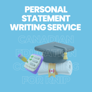 Personal Statement Writing Service for RNIP Schools